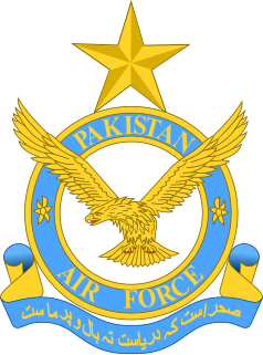 <span class="mw-page-title-main">Pakistan Air Force</span> Aerial service branch of the Pakistan Armed Forces