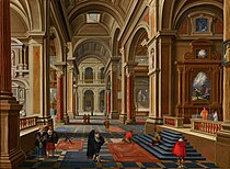 カトリック教会の室内 (1626)> マウリッツハイス美術館