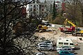 Baustelle in der Weddigenstr. Baubeginn 31. März 2011