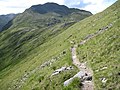 In der Südflanke des Sgùrr Beag, Blick nach Westen zum Creag nan Damh