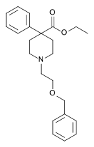 Structure chimique de la benzéthidine.