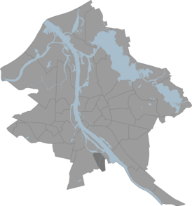 Bishumuiža sur la carte de Riga