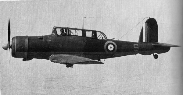 Photograph of a Blackburn Skua, similar to the two in Operation Hurry