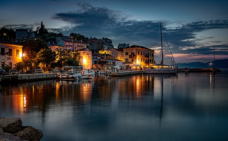 File:Blue Hour in a Croatian Village (48110094821).jpg