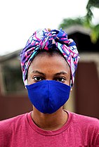 Blue Nosemask Photo by Ayorinde Ogundele