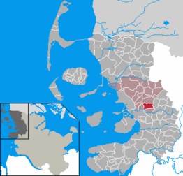 Kaart van Bohmstedt Bomsted
