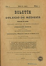 Miniatura per Boletín del Colegio de Médicos del Partido de Reus