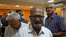 Bonaventura d'Pietro, a prominent Konkani writer, in 2015. An award has been instituted in his name after his death. Bonaventura d'Pietro, Konkani writer. 2015. Goa.jpg