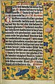 Folio 017r, margeversiering met strooiranden in Gent-Brugse stijl.