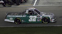 Bret Holmes in the No. 32 truck at Las Vegas Motor Speedway in 2024. Bret Holmes 32 Truck Las Vegas 2024.jpg