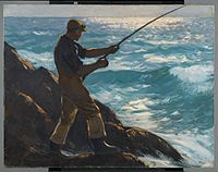 Джифорд Бел. «Рибалка». 1922, Бруклінський музей.