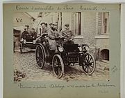 Ernest Archdeacon en 1896 sur Delahaye lors du Paris-Marseille-Paris.