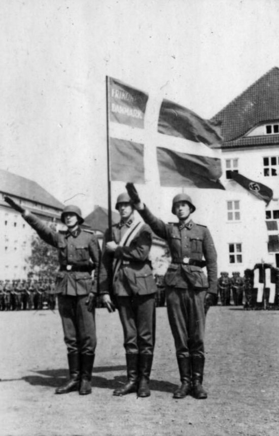 Danish recruits joining the Waffen-SS in 1941