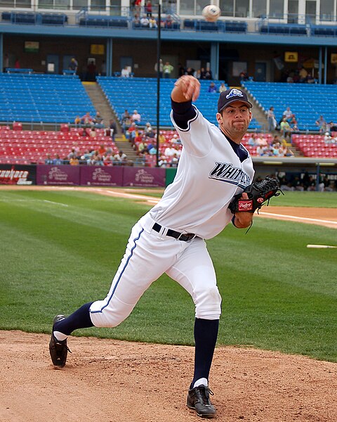 Badenhop during his tenure with the West Michigan Whitecaps, single-A affiliates of the Detroit Tigers, in 2006