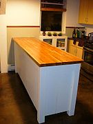 Cherry butcher block counter top