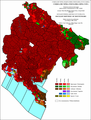 Етнічний склад Чорногорії за поселеннями (1981)