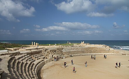 The remains of Caesarea Maritima's hippodrome