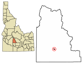 Camas County Idaho Incorporated and Unincorporated areas Fairfield Highlighted 1626290.svg