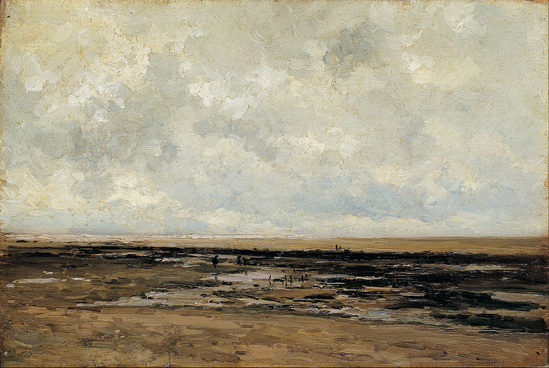 File:Carlos de Haes - Villerville Beach. Normandy - Google Art Project.jpg