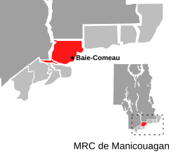 Baie-Comeaus läge i Manicouagan.