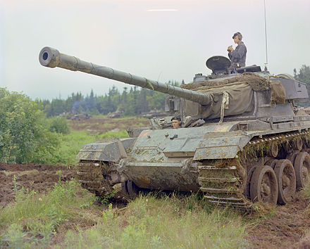 Centurion tank in Gagetown, 1963