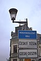 Český Těšín Road Sign