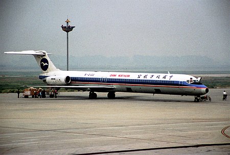 China Northern Airlines MD-82; B-2122, October 1998 BSP (5553200240).jpg