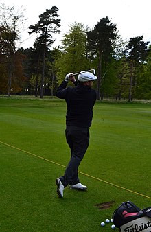 Chris Doak practicing on the Renaissance Golf Club range.jpg