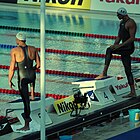 With Alain Bernard at the 2009 World Aquatics Championships (30 July 2009)