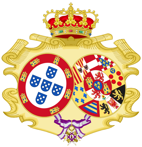 File:Coat of Arms of Carlota Joaquina of Spain, Queen of Portugal (Order of Queen Maria Luisa).svg