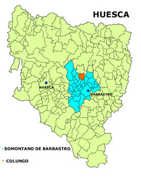 Localização do Colungo