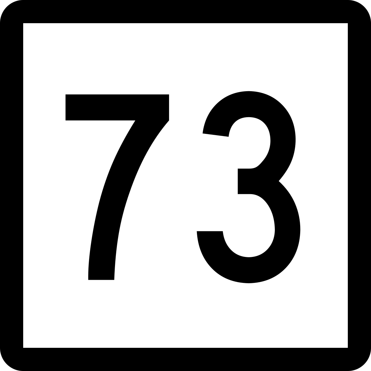 73. Numbers 73. 73 Трафарет. Route 73. 73 Печатать.
