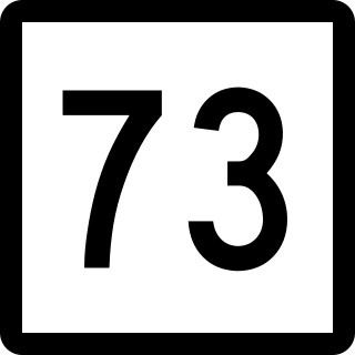 <span class="mw-page-title-main">Connecticut Route 73</span> State highway in Connecticut, US