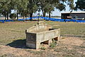 English: A Bills horse trough at the Corowa Racecourse in Corowa, New South Wales