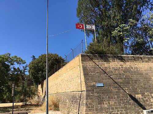 Cyprus and Northern Cyprus border area