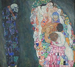 Gustav Klimt, Leben und Tod, 1908-12, Wien, Privatsammlung (S. 178 · Tod)