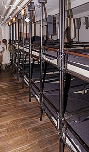 Replica of a dormitory on the express steamer "Lahn" 1887 German Emigration Center Bremerhaven