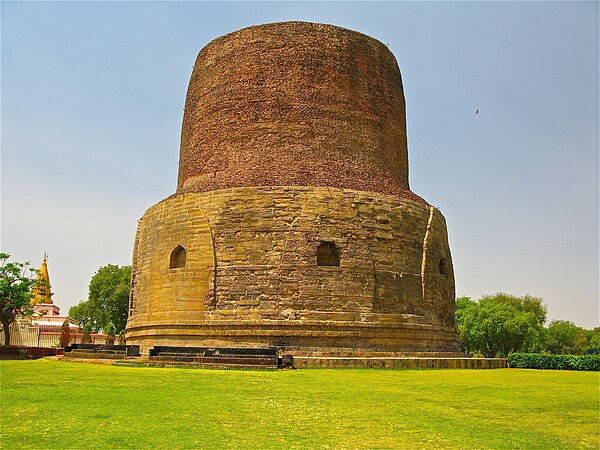 A Buddhist stupa (above) may have influenced the later iconography of the Hindu Shiva-linga, according to Swami Vivekananda.