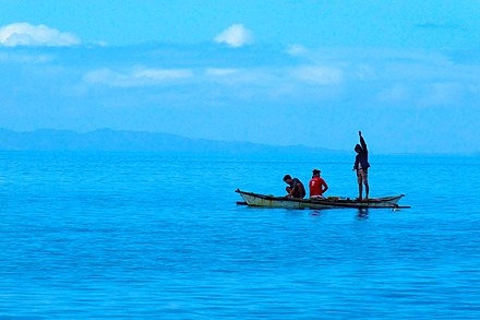 Boating off the coast