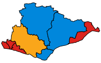 EastSussexParlamentaryConstituency2005Results.svg