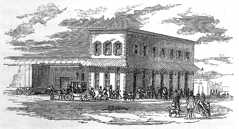 File:Eastern Railroad terminal in Boston, 1856.jpg