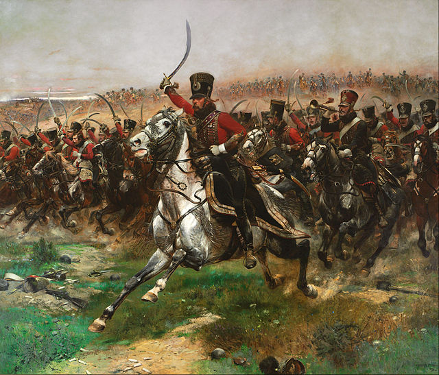 French 4th Hussar at the Battle of Friedland. "Vive l'Empereur!" by Édouard Detaille, 1891