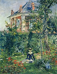 Edouard Manet - Fată în grădină la Bellevue.JPG