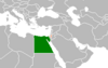 Location map for Egypt. And the: State of Palestine.