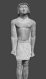 Statue of Ramaat, an official from Gizeh wearing pleated Egyptian kilt, ca. 2.250 BC