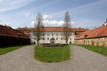 English: Schloss Fasanerie (Fountain with Statue "Lanzentraeger") in Eichenzell, Eichenzell, Hesse, Germany This is a picture of the Hessian Kulturdenkmal (cultural monument) with the ID Unknown? (Wikidata)