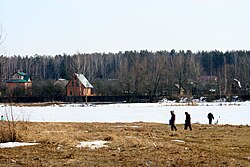 Pohled přes Kamenský rybník