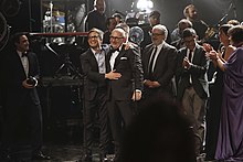 Cast of Neruda receiving Premio Fénix 2016 for Best Picture