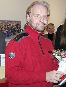 Elmar Peter Schwenke at a reading in the Trauringhaus Leipzig 2015