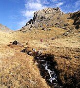 La tête de l'Empeloutier qui domine le vallon de Clapouse.